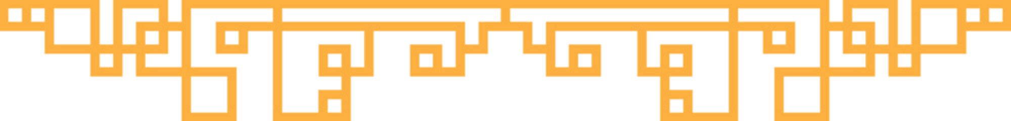 Obraz premium Chinese horizontal border line