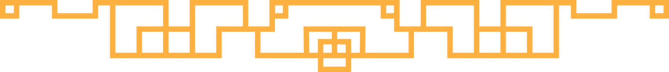 Obraz premium Chinese horizontal border line