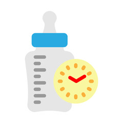 Feeding Time Vector Flat Icon Design