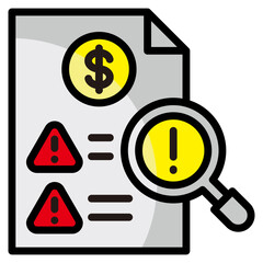 Risk Analysis  Icon Element For Design