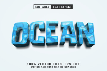 Ocean 3d Text - Editable Text Effect