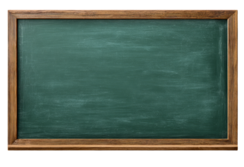 Classic Green Chalkboard with Wooden Frame – Education Background