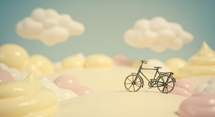 Vintage Bike on Candy Landscape