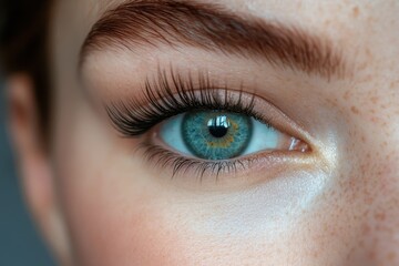 Fototapeta premium Volume Lashes. Woman's Fashion and Beauty. Eyelash Extension Treatment for Beautiful Eyes