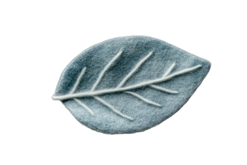 Light-gray leaf-shaped dish