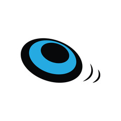 frisbee  logo icon illustration flat