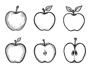 Apple fruit vector art design