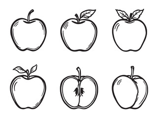 Apple fruit vector art design