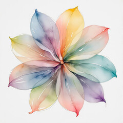 A Decorative canvas flower closeup view