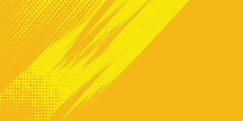 Dots halftone yellow color pattern gradient grunge texture background. Dots pop art comics sport style  modern arts