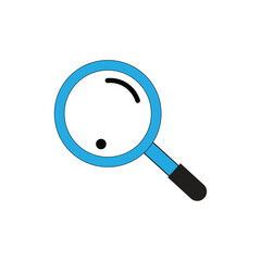 search  logo icon illustration flat