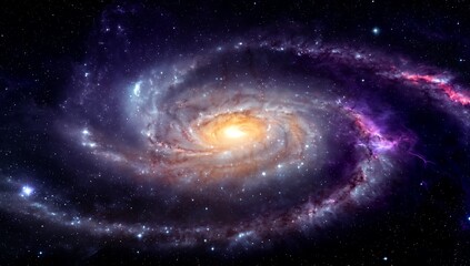 Spiral Galaxy: A vibrant spiral galaxy with its swirling arms of stars, gas, and dust, displaying a cosmic spectacle of color and light.
