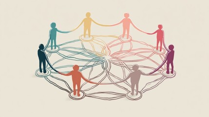 Diagram Illustrating Layers of Support Systems, Including Friends, Therapy, and Self-Awareness in a Radial Layout