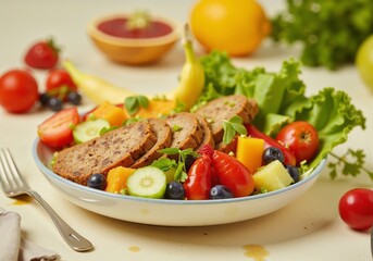 salad with vegetables