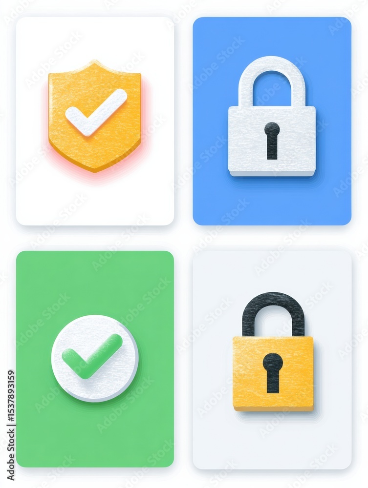 Poster Understanding Various Methods of Two-Factor Authentication Represented With Icons in a Clean Layout