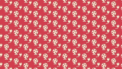 Vector seamless Home appliances pattern