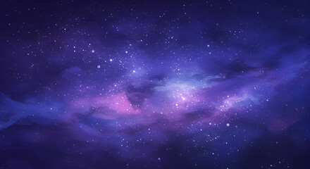 Fototapeta premium Abstract cosmic background with stars, nebulas, and galaxy exploration in space