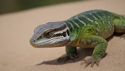 Fototapeta premium closeup of of a sand lizard