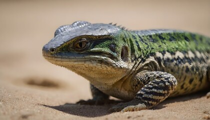 Fototapeta premium closeup of of a sand lizard