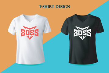 Boss Creative T Shirt Design Vector Illustration