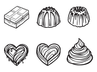 Hand Drawn Chocolate Vector Art
