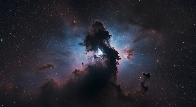 Stunning image of the pillars of creation in the eagle nebula and the universe - Powered by Adobe