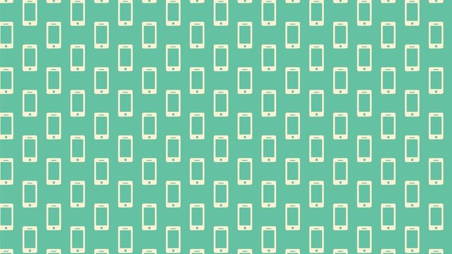 Vector seamless phone pc tablet pattern multicolored 