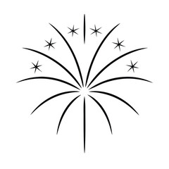 Patriotic fireworks display in a flag shape vibrant celebration graphic