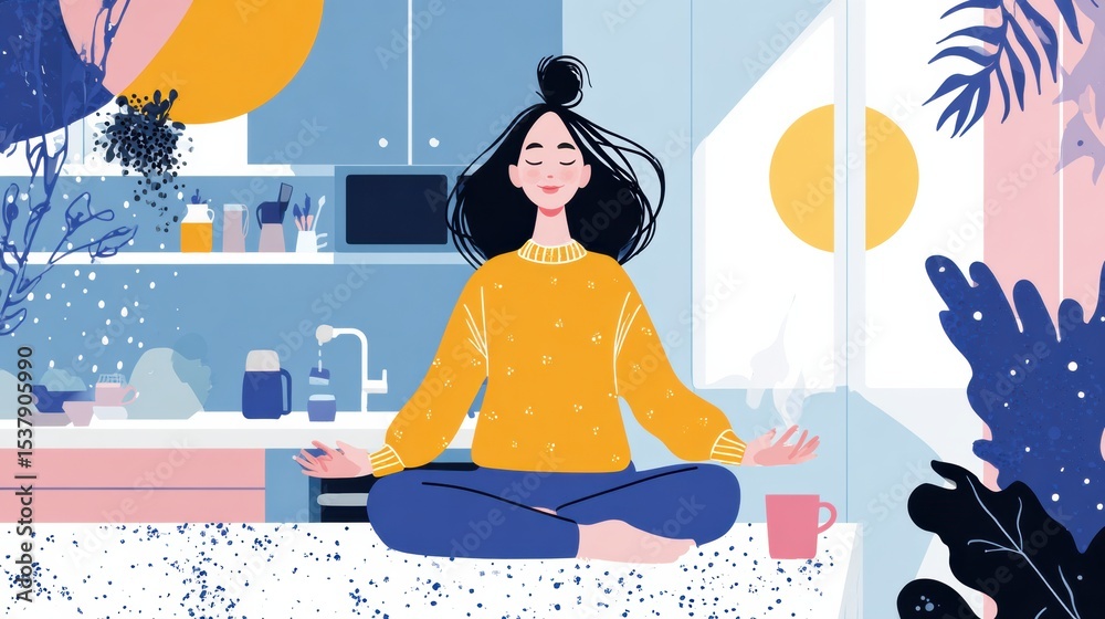 Poster Build a Daily Gratitude Habit in 21 Days With Mindful Practices and Positivity at Home