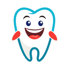 tooth with toothbrush