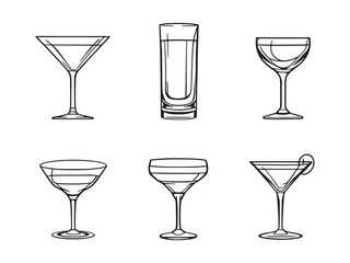 Cocktail Drink Vector Illustration