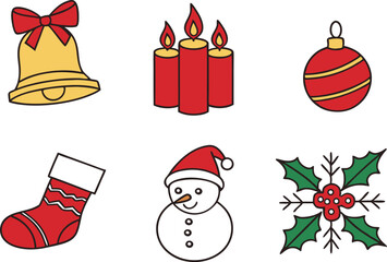 Festive christmas holiday vector design illustration