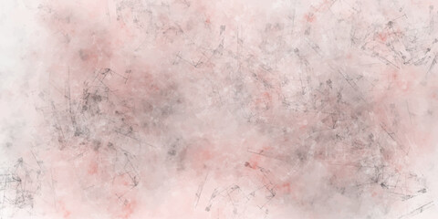 Abstract Pink and Gray Watercolor Texture with Scratched Lines