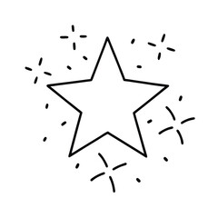 Colorful star confetti scattered design festive celebration background for parties cards and invitations