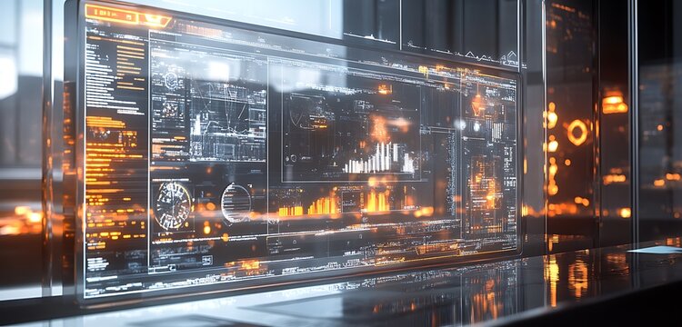 Vivid Software Algorithms on a Transparent Glass Interface