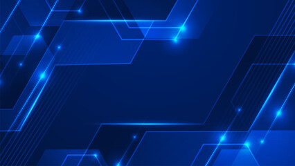 Blue Technology Gradient Vector Background