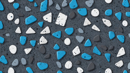 Ornate Metallic Gold and Silver Geometric Pattern Tiles