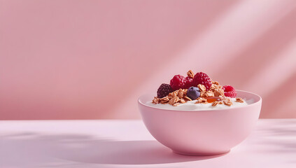 Yogurt with granola berries