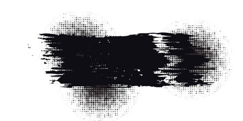 Distorted grunge layer error. Noise destroys texture. Vector trendy deformed glitch shape modern arts