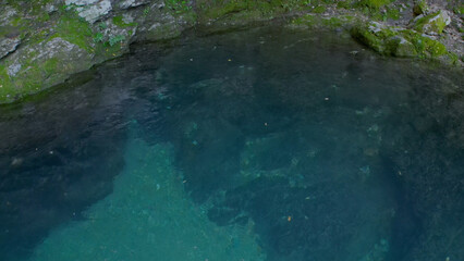 みたらい渓谷（奈良,ドローン空撮,日本）