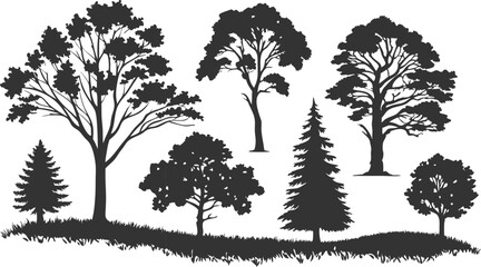 Obraz premium Detailed illustration of a single tree in vibrant colors