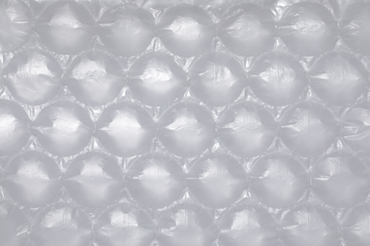 plastic overlay texture of realistic crumpled transparent plastic film wrap,plastic bubble wrap texture. Plastic material with air for packing and protecting products from bumps and scratches.