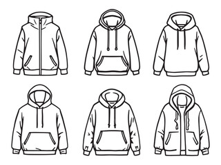 hoodie casual wear minimalist drawing