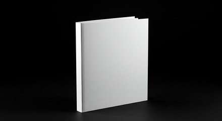 Blank White Book Cover Mockup Perfect for Design Presentations