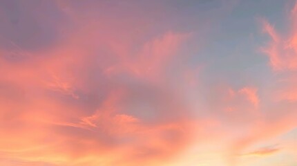 Obraz premium soft pastel gradient sky