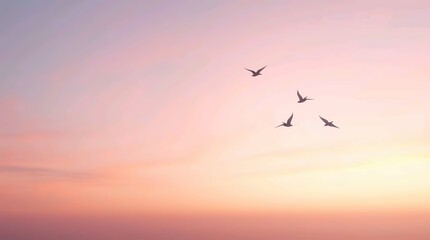 soft pastel gradient sky