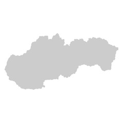 Fototapeta premium map of Slovakia shadow