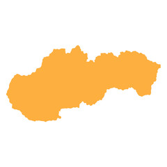 map of Slovakia land