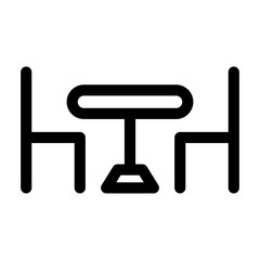 Fototapeta premium Table Set Icon