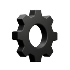 Black Gear Illustration